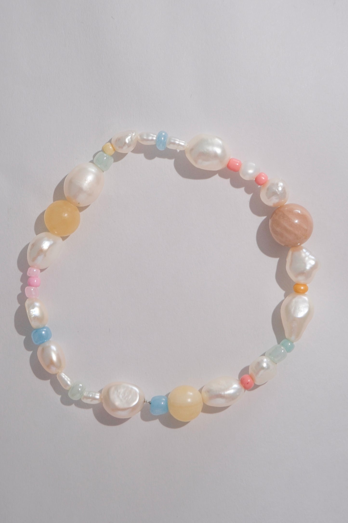 Pastel Baroque Pearl Bracelet