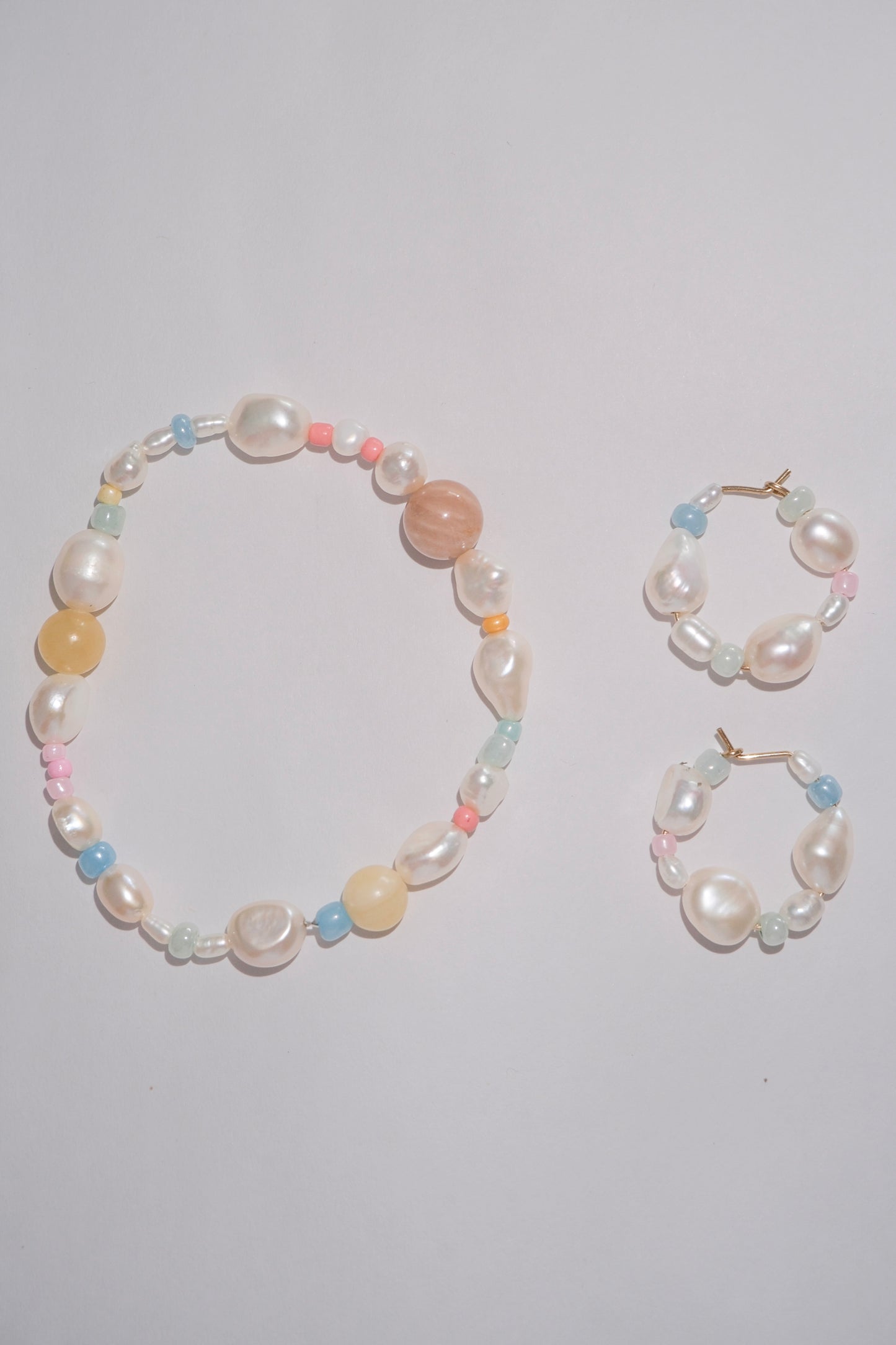 Pastel Baroque Pearl Bracelet