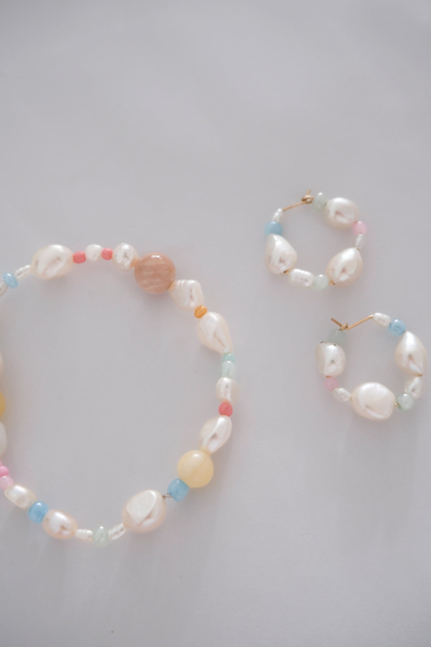 Pastel Baroque Pearl Bracelet